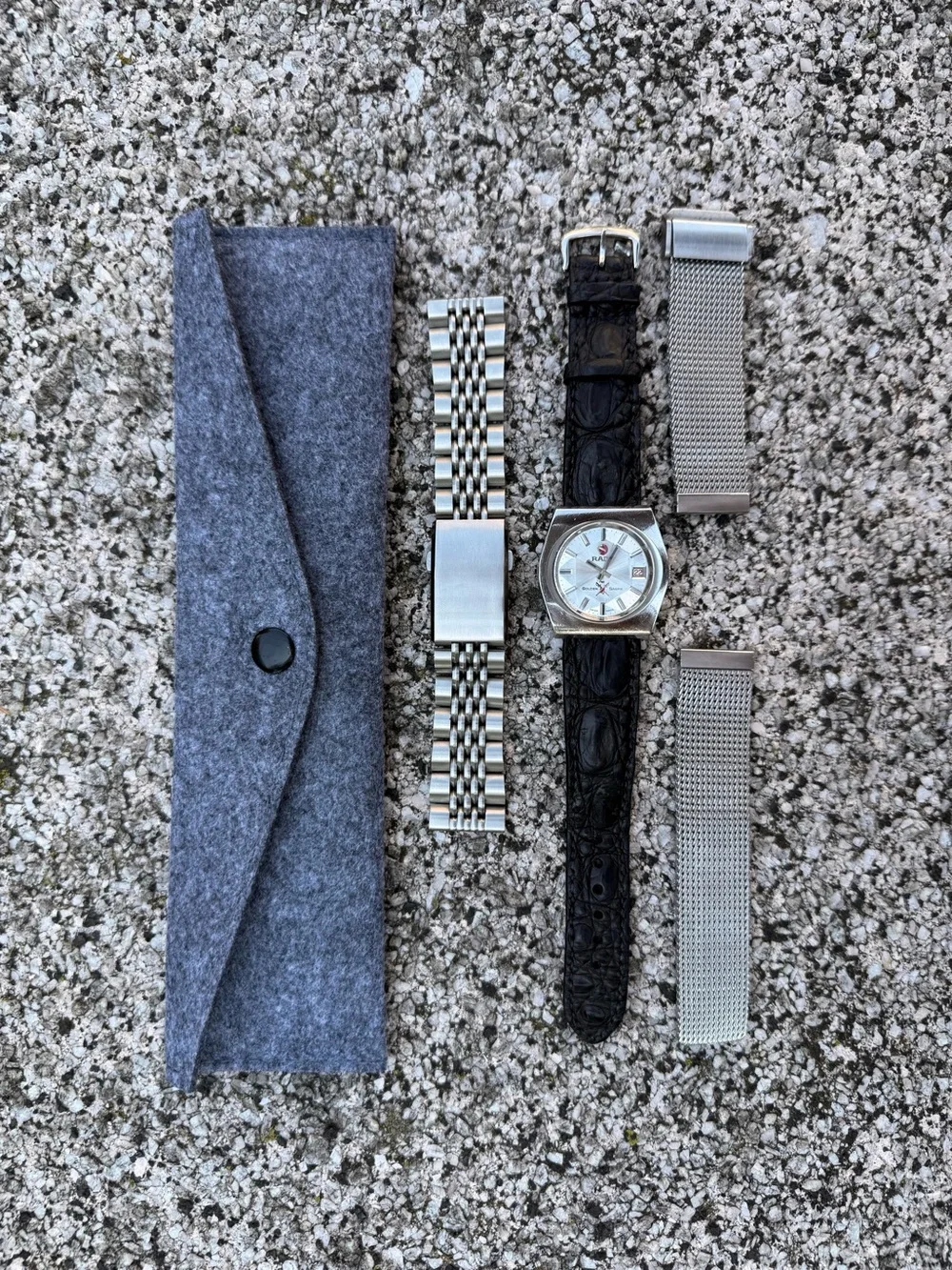 Silver Mesh Bracelet Watch - Silver